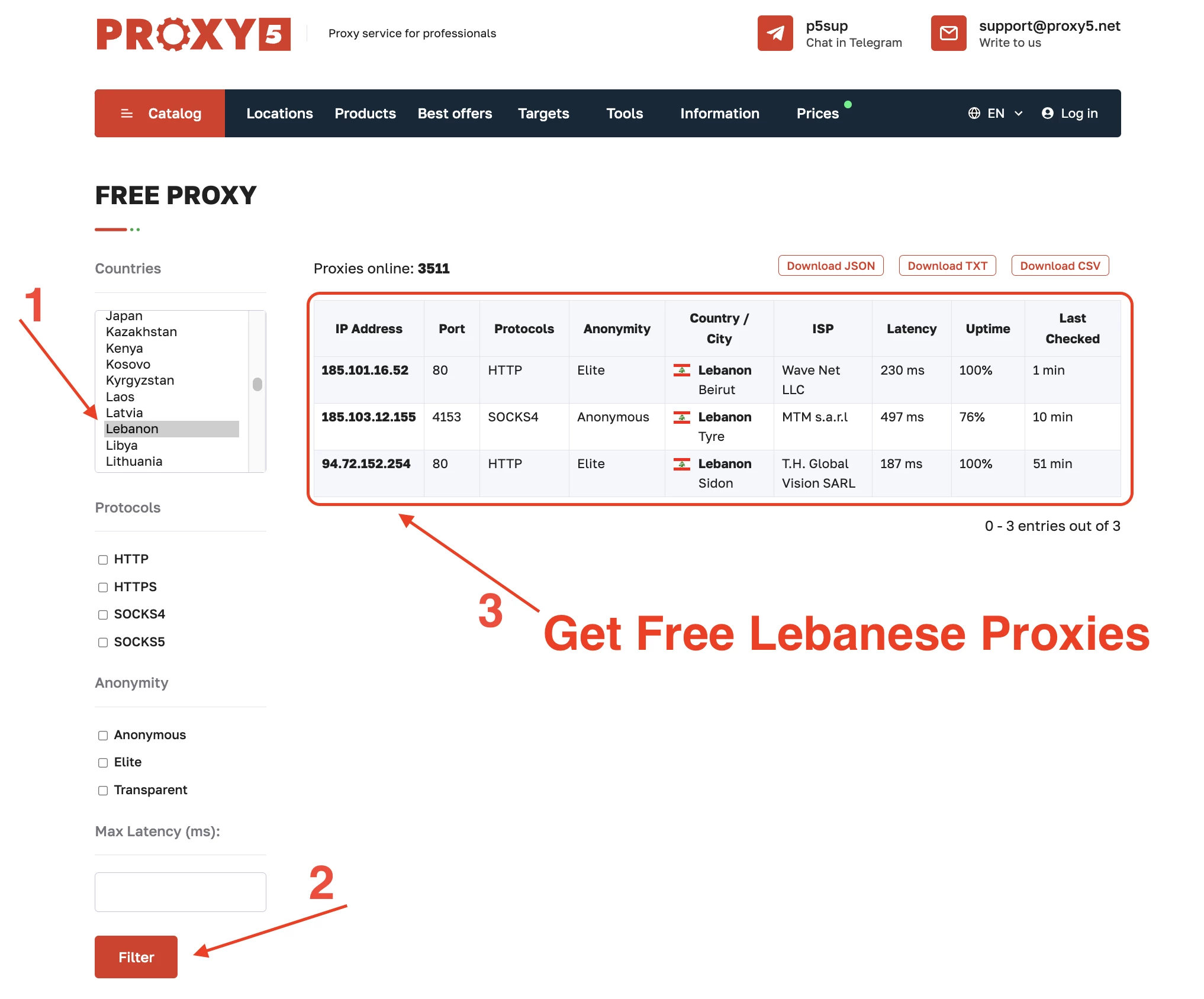 Free Proxy Tool