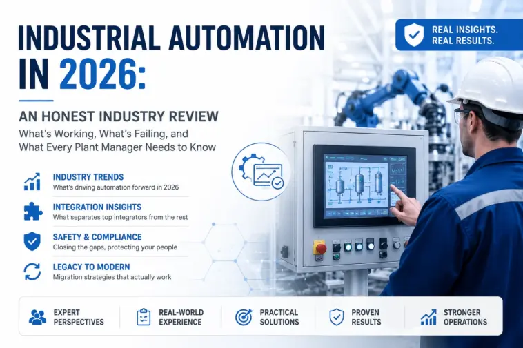 Industrial Automation in 2026: An Honest Industry Review — What's Working, What's Failing, and What Every Plant Manager Needs to Know 7 Industrial automation insights for 2026