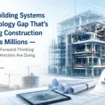 BIM building systems technology showing advanced mechanical construction and digital twin workflows