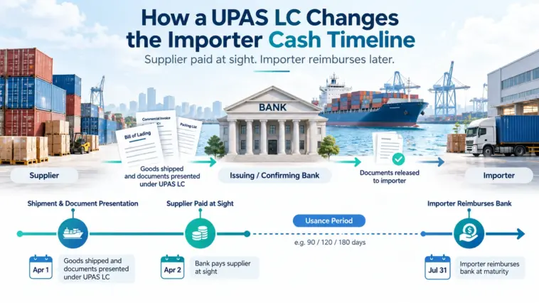 How a UPAS LC Changes the Importer Cash Timeline